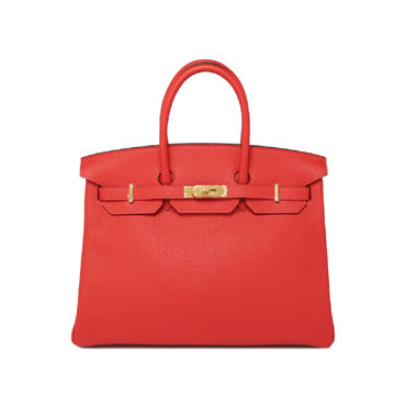 Hermes Rouge Pivoine Red 35cm Birkin H027768CCS5