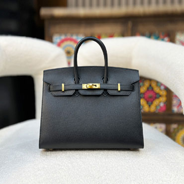 Hermes 25cm Birkin Sellier Bag in Black Epsom H041344C001