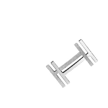 Hermes 32mm buckle in polished satin-finish palladium plated metal H066050CK05