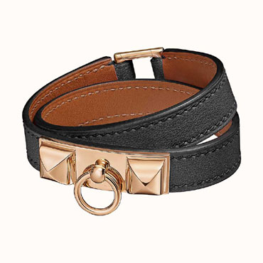 Hermes Rivale Double Tour bracelet H068441CD89