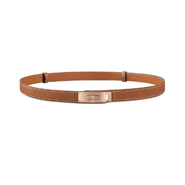 Hermes Kelly belt in Epsom calfskin with Kelly rose gold plated buckle H069853CD37