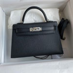 Hermes Mini Kelly II Epsom in Black H0276190003