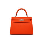 Hermes 25cm Kelly Sellier in Feu H027629CK63