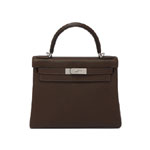 Hermes Kelly Cafe Clemence Palladium H027630CB57