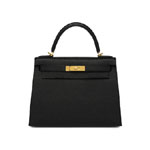 Hermes Kelly Sellier Black 28cm Epsom H027630CC89