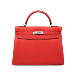 Hermes Kelly Pivoine Clemence Palladium H027631CAW5