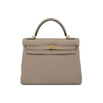 Hermes Kelly Gris Tortorelle Togo Gold H027631CK48