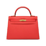 Hermes 32cm Epsom Kelly In Rose Jaipure H027631CKB5