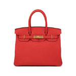 Hermes Birkin Rouge Pivoine Togo Gold H0277674545