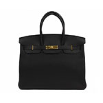 Hermes Birkin Black 35cm Togo Gold H027768CKE9