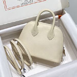 Hermes Mini Bolide Bag White Evercolor H029812CK05