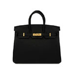 Hermes Birkin Black 25cm Togo Gold H041344CK89