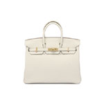 Hermes 25cm Birkin Bag in Cream Crais H041344CKS2