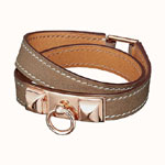 Hermes Rivale Double Tour bracelet H064644CD18