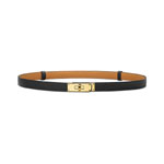 Hermes Kelly belt in Epsom calfskin with Kelly in gold plated buckle H069853CC89