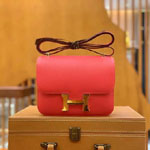 Hermes Constance III Mini Bag in Red Epsom H082214CK08