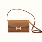 Hermes Constance Long To Go Wallet in Brown Epsom H084273CK01