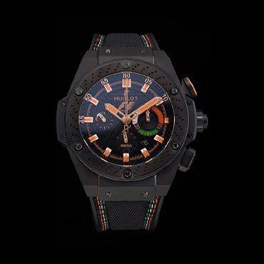 Swiss Hublot Big Bang Limited Edition Formula 1 Black Orange Dial Black Case HB6234