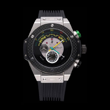 Hublot Big Bang Unico Bi-Retrograde Chrono King Stainless Steel Case Black Rubber Strap HB6240