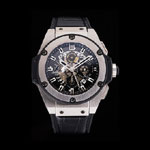 Swiss Hublot Big Bang Limited Edition Formula 1 Black Skeletonised Dial Steel Case HB6227