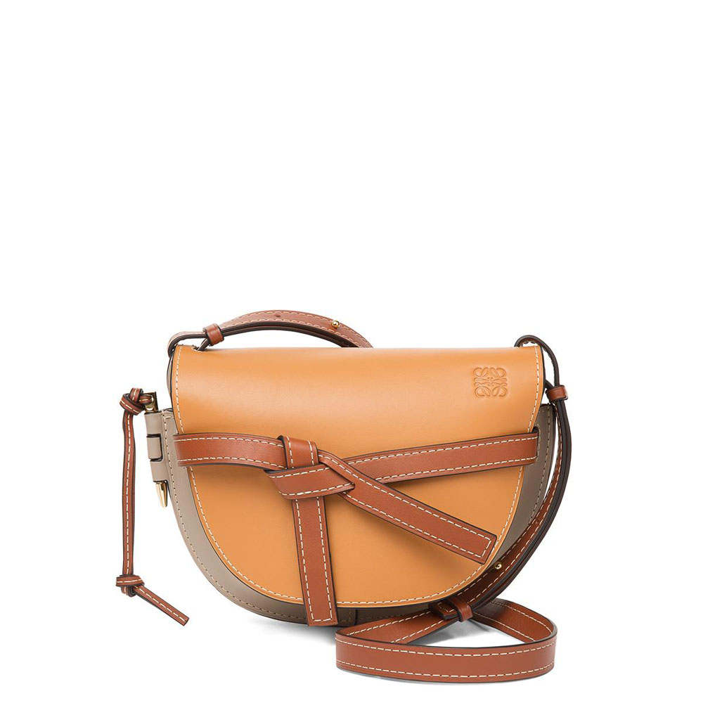 Loewe Gate Small Bag Amber Light Grey Rust Colour 321.54.T20-8226: Image 1