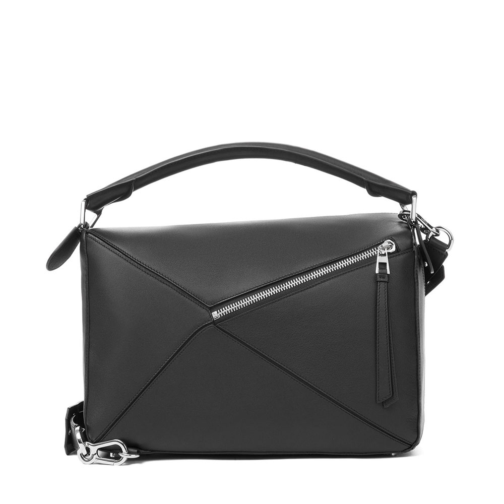 Loewe Puzzle Large Bag Black 322.30.S19-1100: Image 3