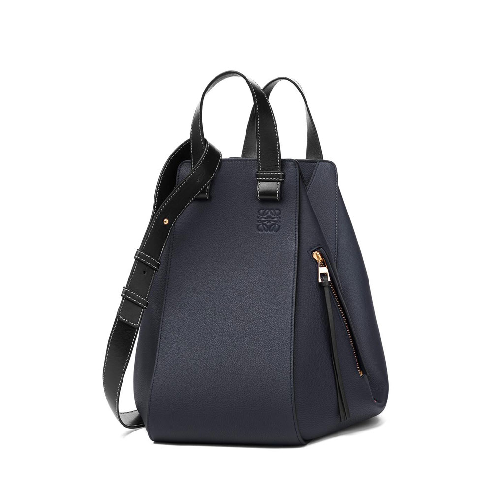 Loewe Hammock Medium Bag Midnight Blue Black 38712KBT38-5605: Image 1