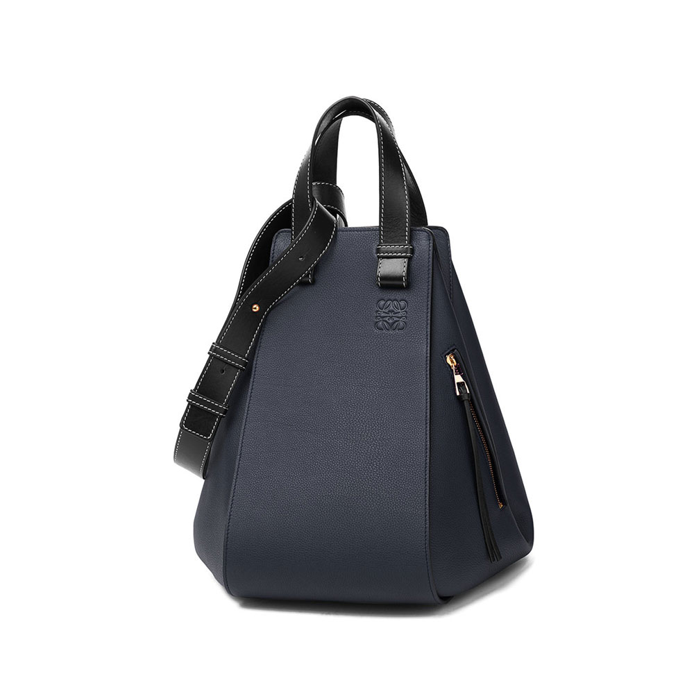 Loewe Hammock Medium Bag Midnight Blue Black 38712KBT38-5605: Image 2