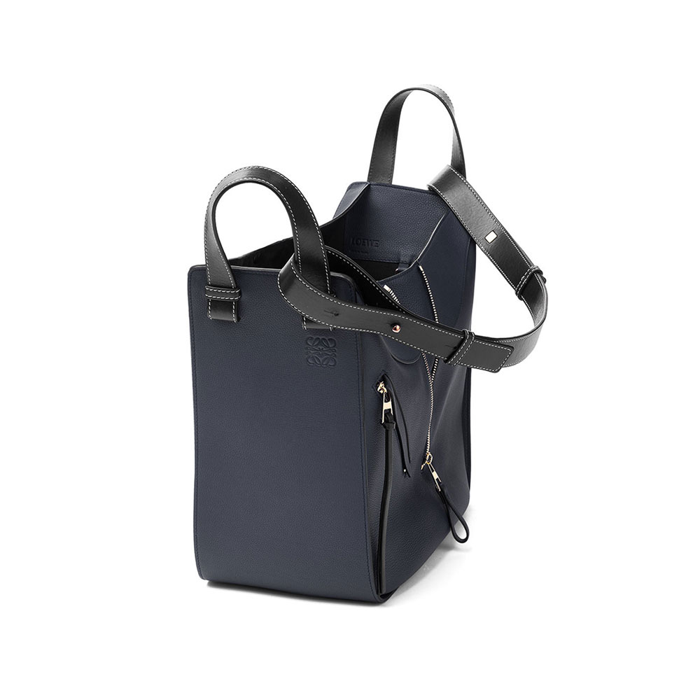 Loewe Hammock Medium Bag Midnight Blue Black 38712KBT38-5605: Image 4