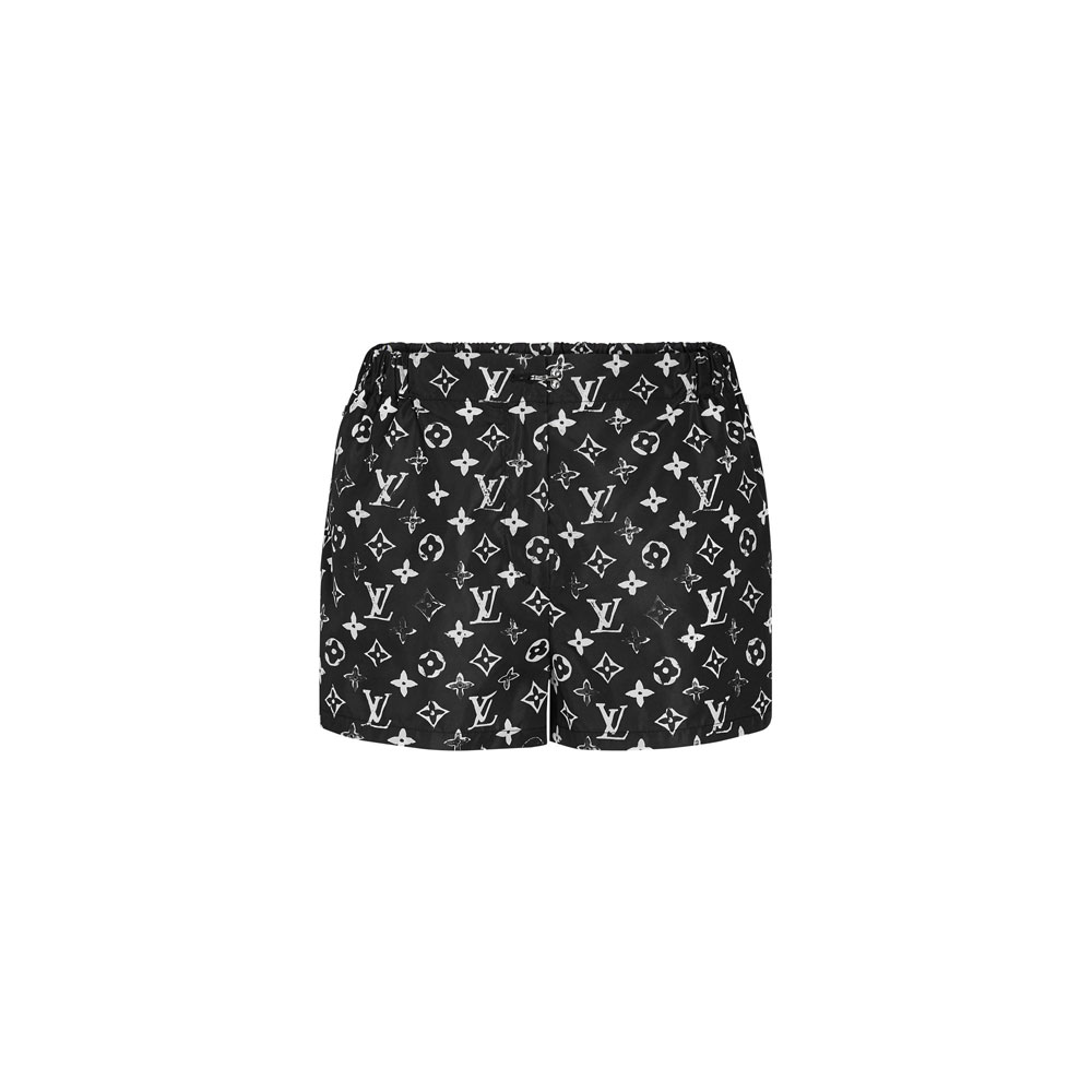 Louis Vuitton Stencil-effect Monogram Shorts 1A5TSP: Image 1