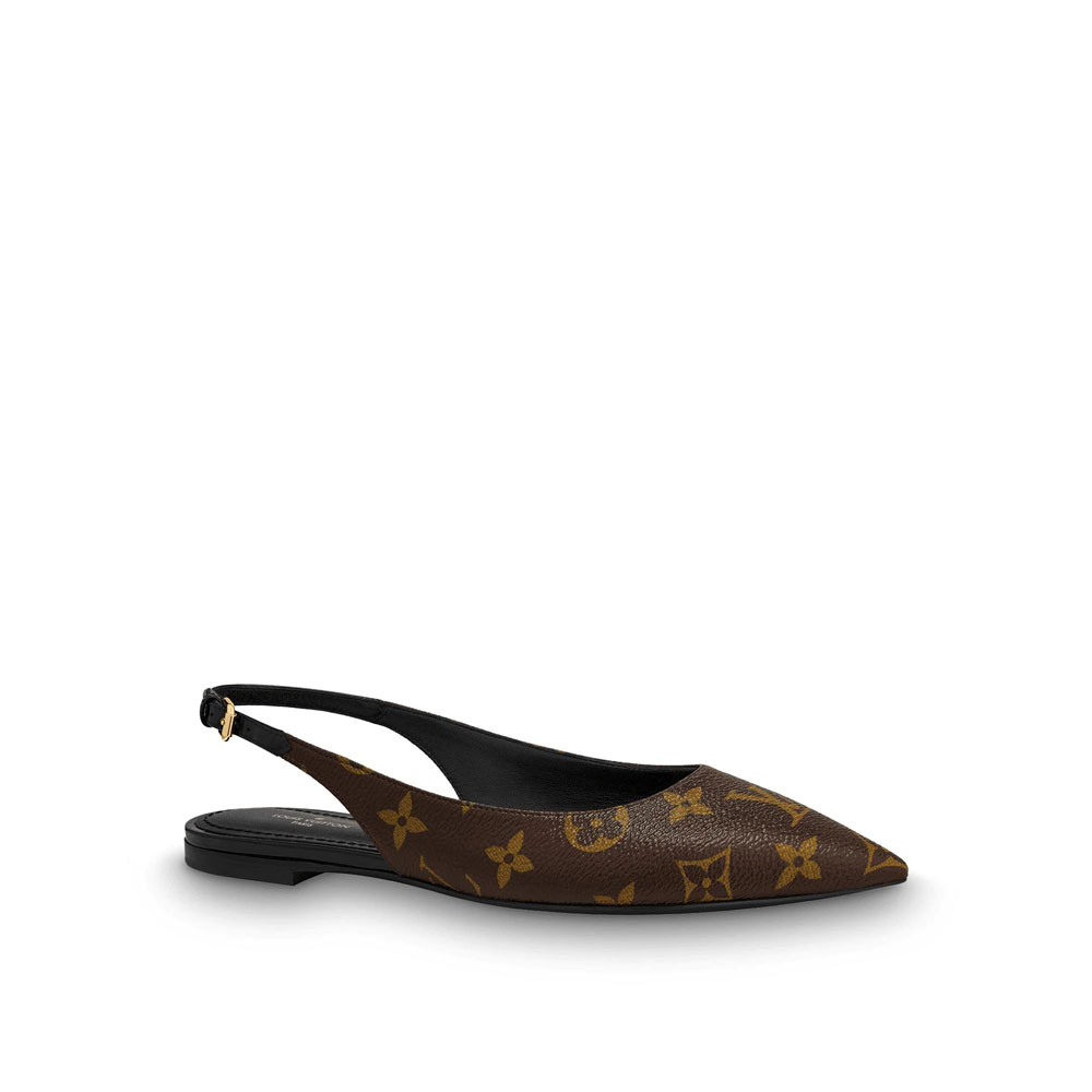 Louis Vuitton Cherie Slingback Ballerina in Brown 1A68AN: Image 1