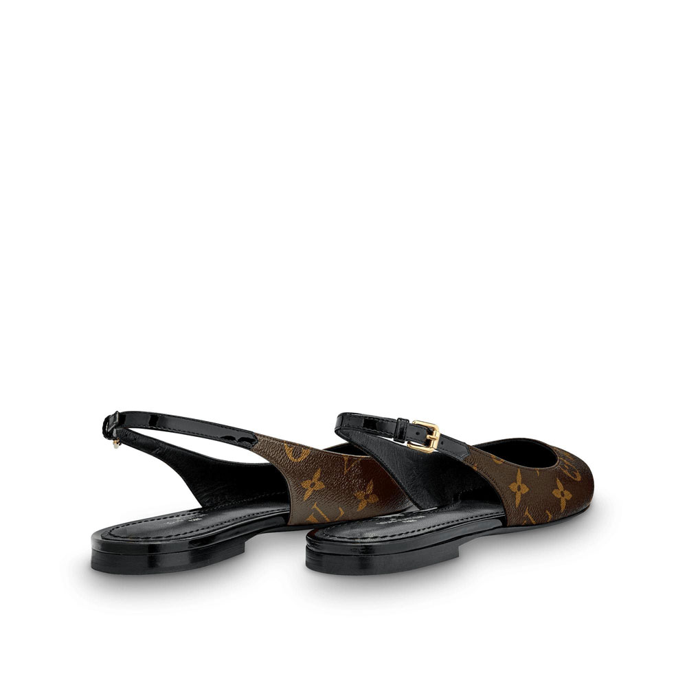 Louis Vuitton Cherie Slingback Ballerina in Brown 1A68AN: Image 3