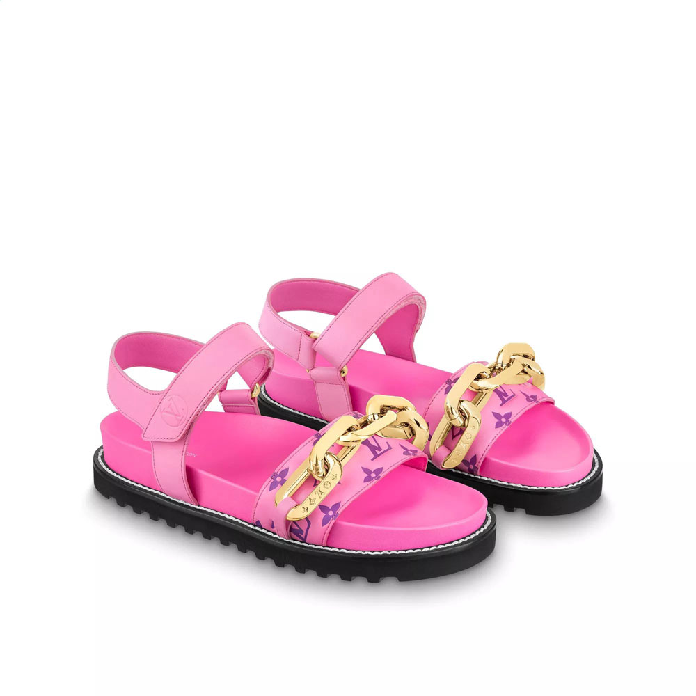 Louis Vuitton Paseo Flat Comfort Sandal in Pink 1A90PY: Image 2