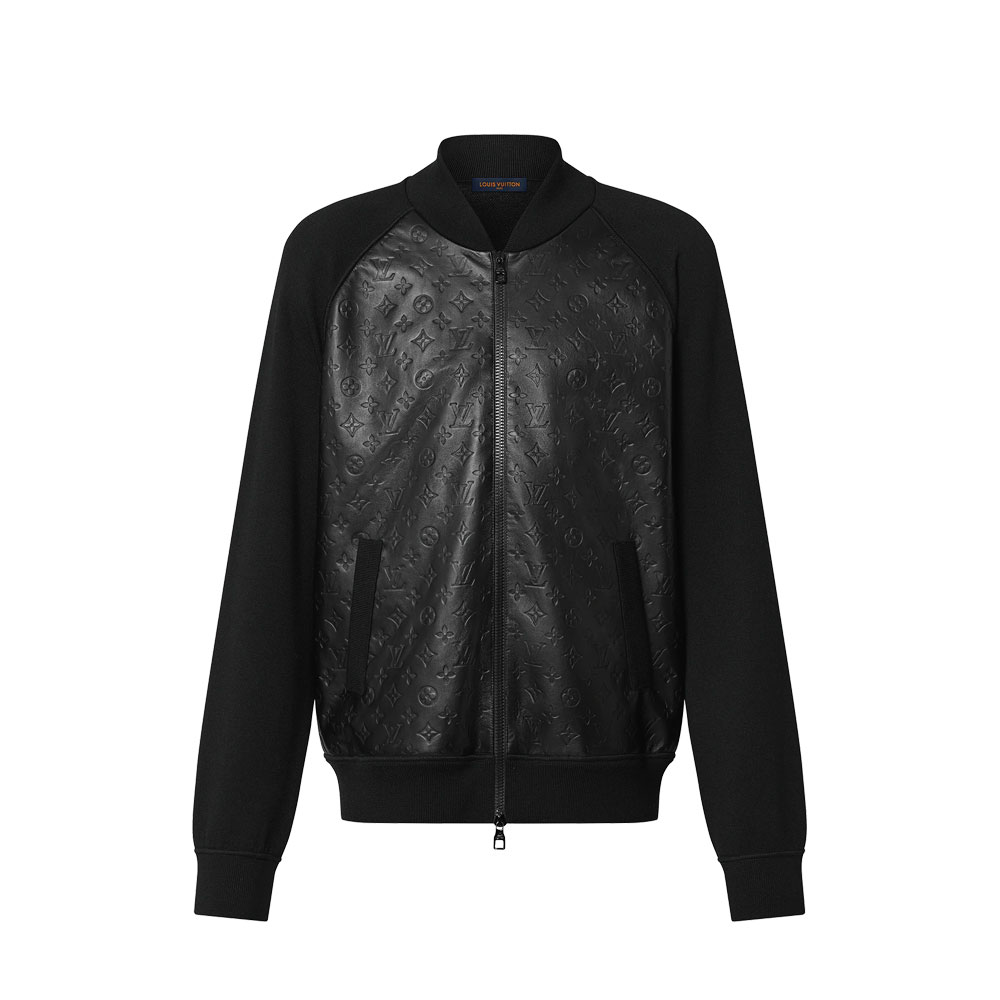 Louis Vuitton Leather And Knitted Wool Blouson 1ABJ1U: Image 1