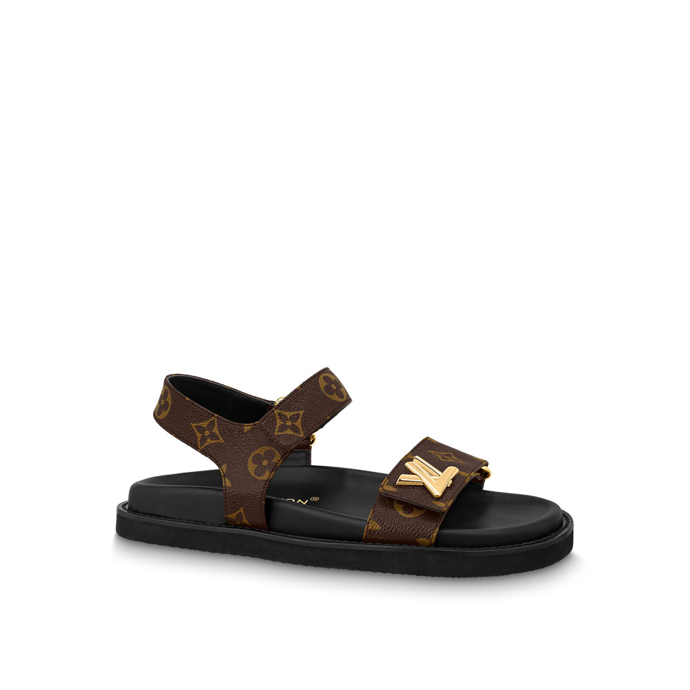 Louis Vuitton Sunset Comfort Flat Sandal 1ABVGW: Image 1