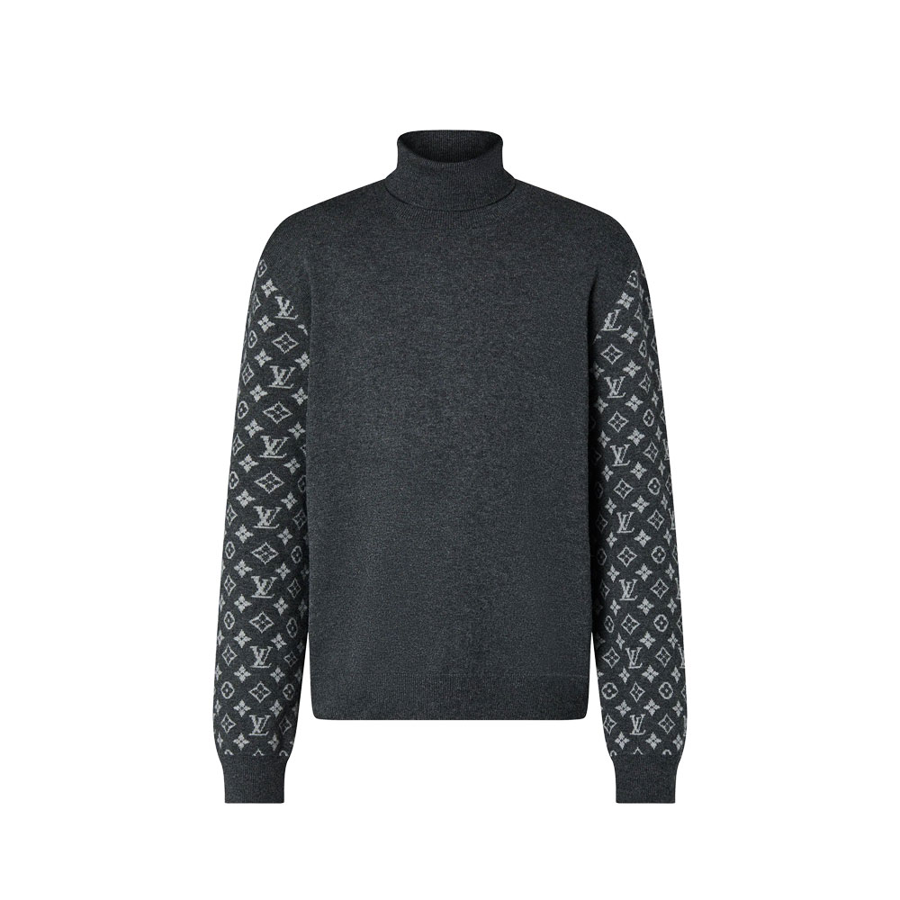 Louis Vuitton Cashmere Blend Turtleneck Grey 1AFAPH: Image 1