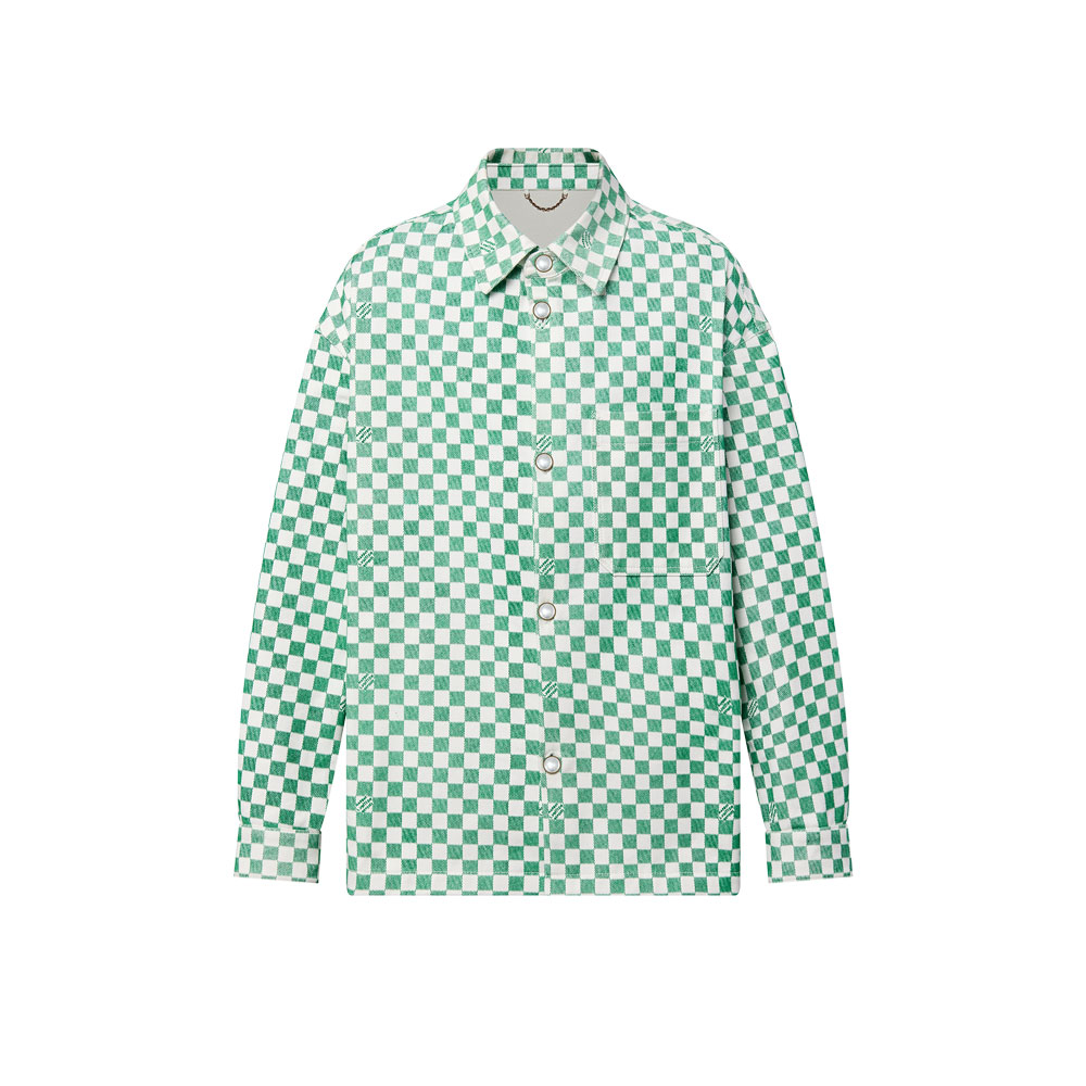 Louis Vuitton Light Damier Denim Overshirt 1AFHUN: Image 1