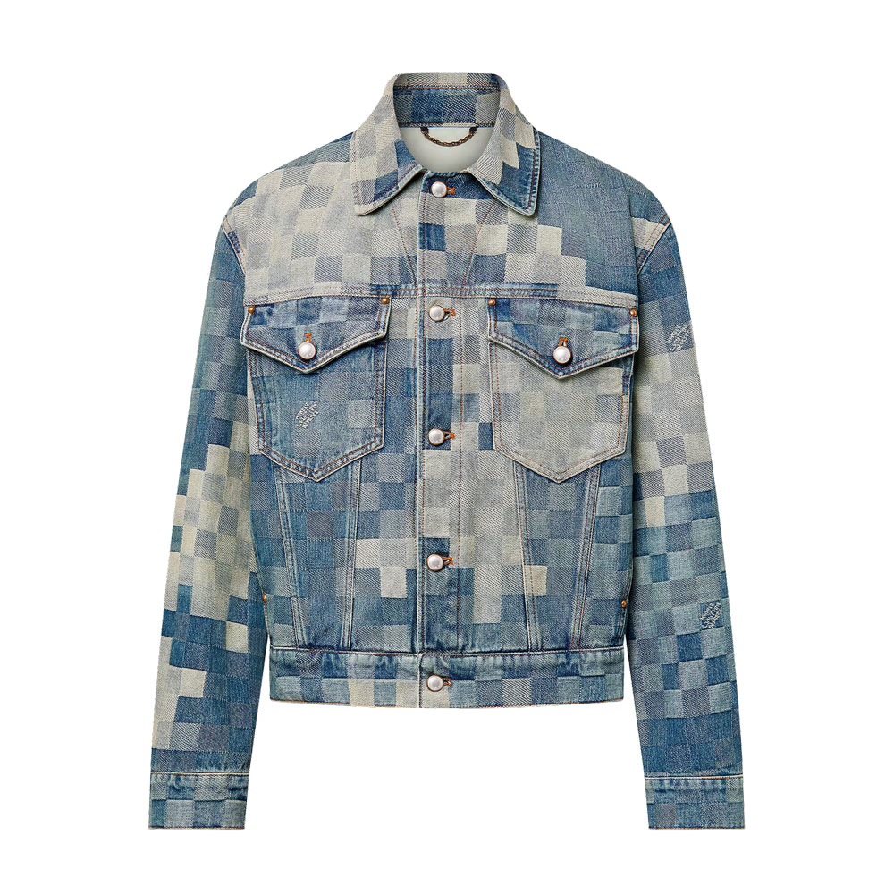 Louis Vuitton Runway Pharell Damier Classic Denim Jacket: Image 1