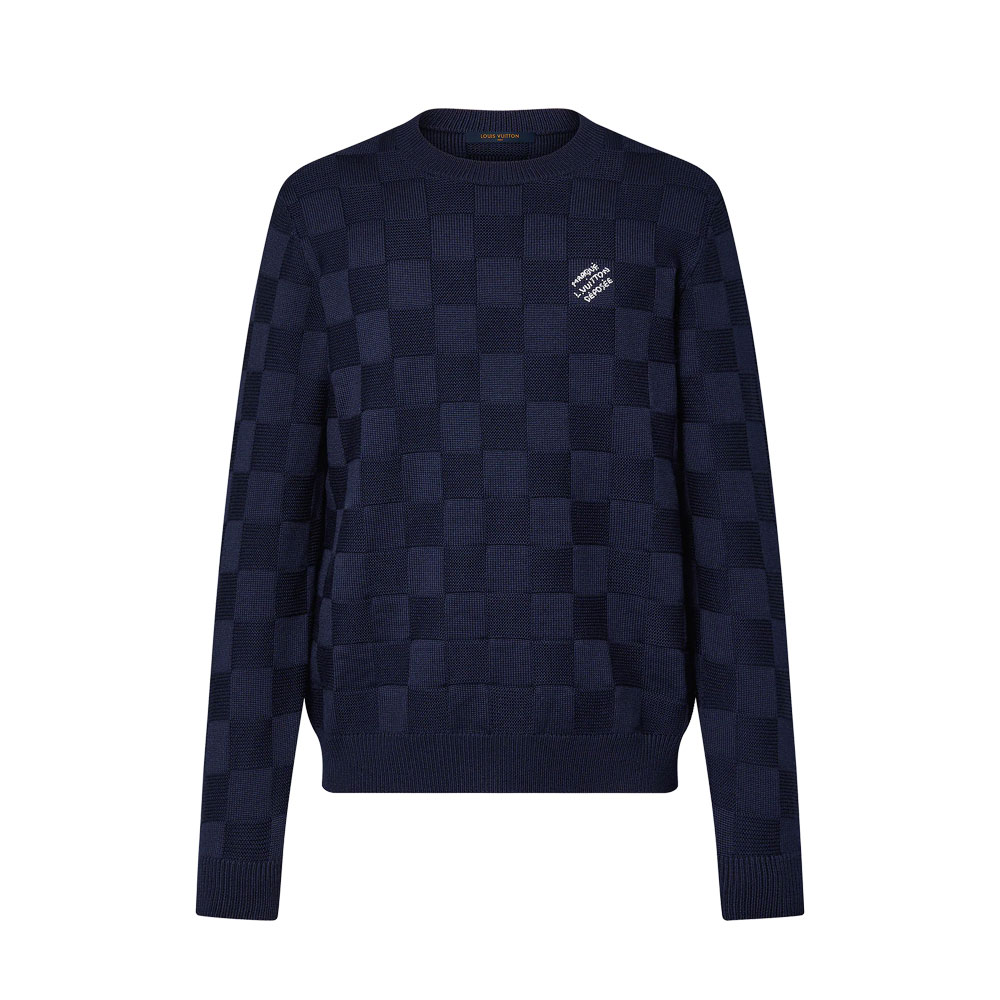 Louis Vuitton Damier Pullover With Pearl Signature Sweater 1AFIVO: Image 1