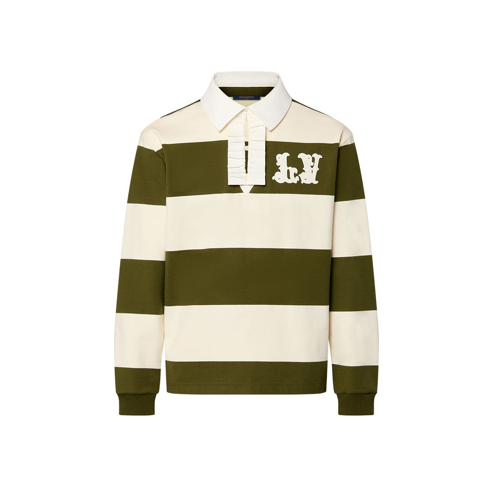 Louis Vuitton Long-Sleeved Cotton Rugby Polo 1AFWUB: Image 1