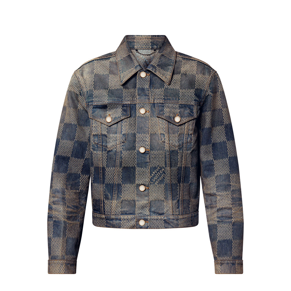 Louis Vuitton Damier Washed Denim Jacket 1AFWW3: Image 1