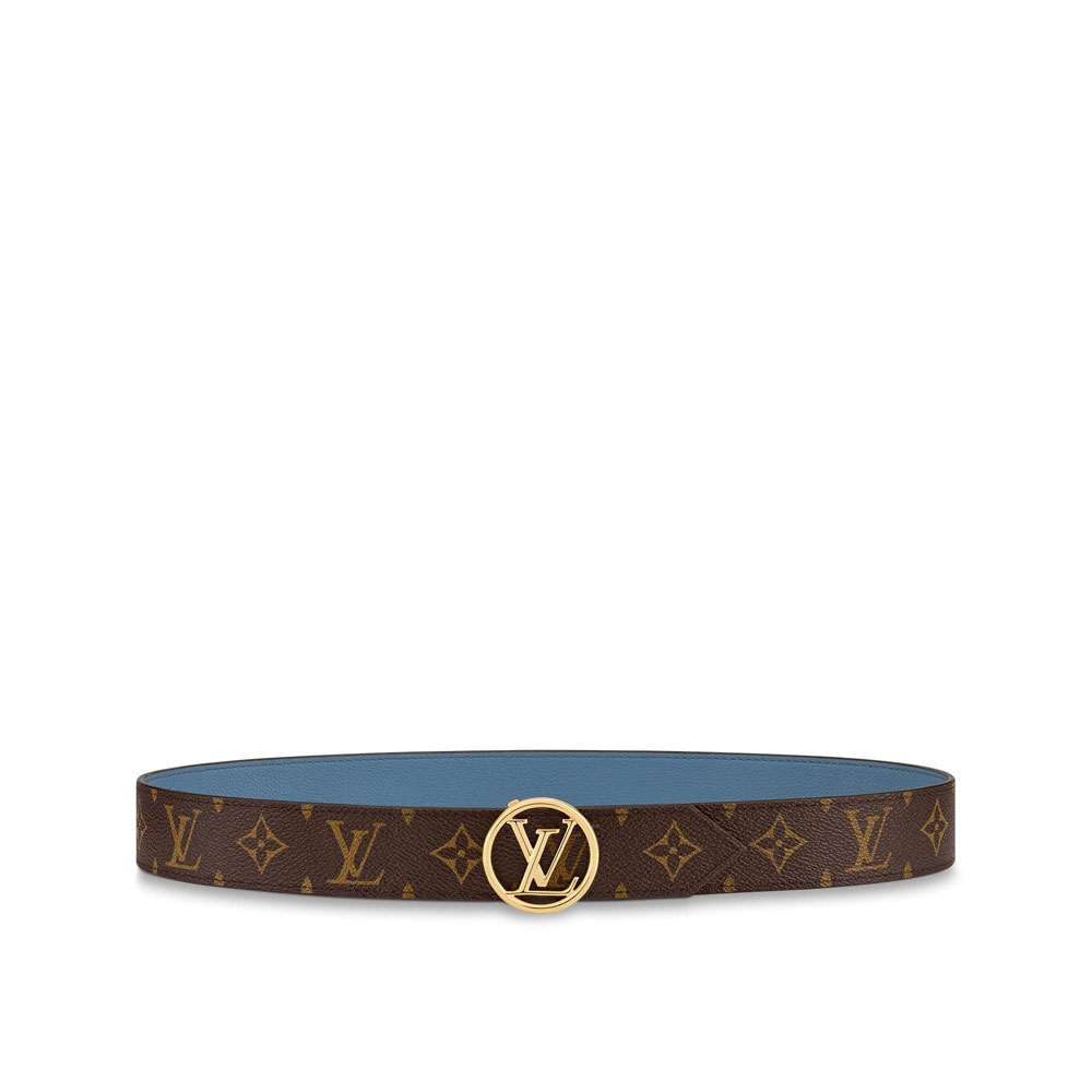 Louis Vuitton Circle 35mm Reversible Belt Monogram in Blue M0142V: Image 1