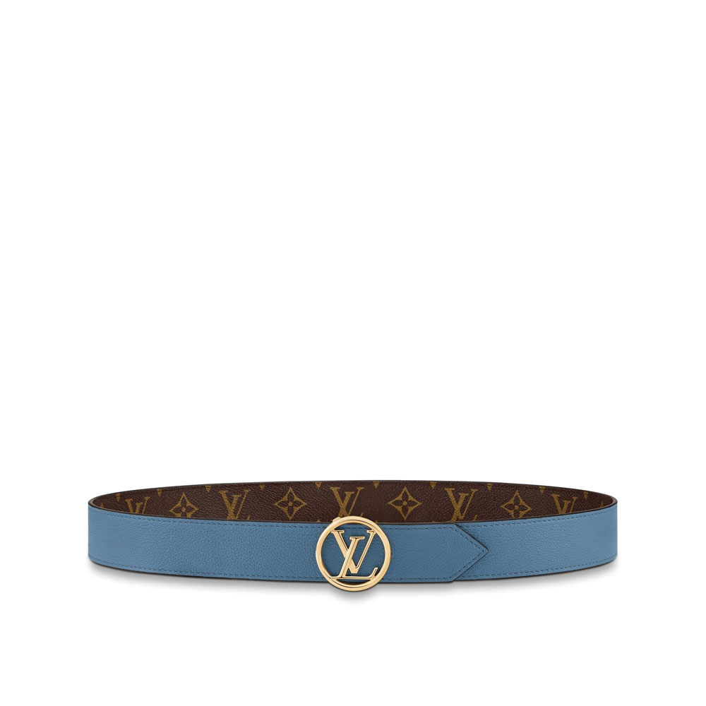 Louis Vuitton Circle 35mm Reversible Belt Monogram in Blue M0142V: Image 2