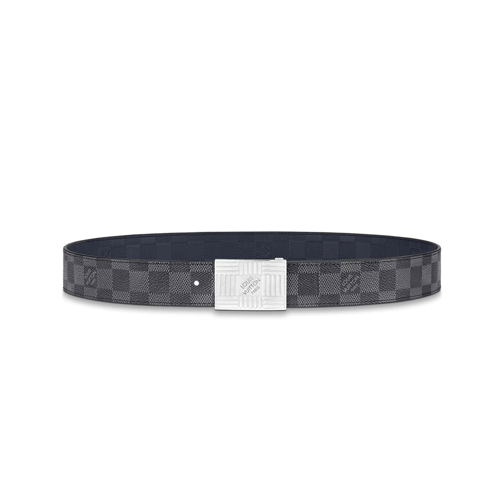 LV Damier Plate 35MM Reversible Belt M0269S: Image 1