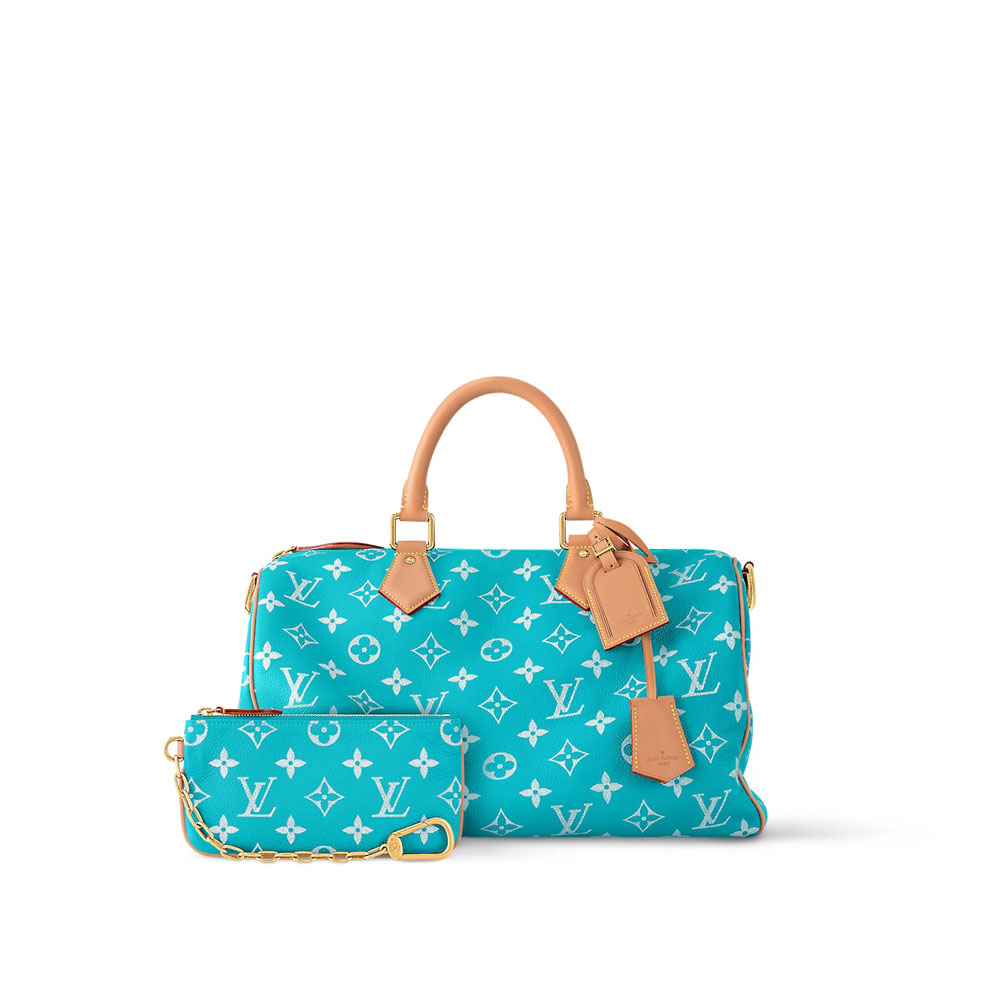 Louis Vuitton Speedy P9 Bandouliere 40 in Turquoise M11564: Image 3