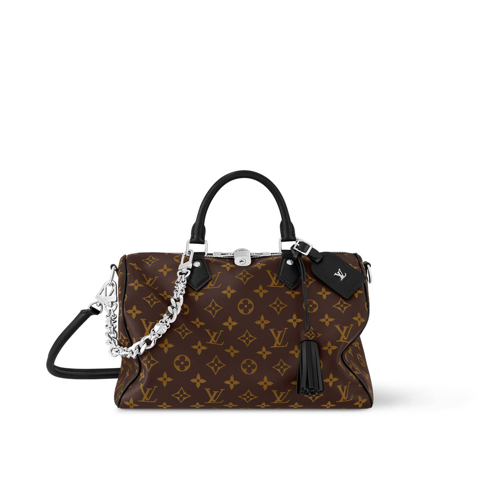 Louis Vuitton Speedy Soft 30 Dark Monogram Canvas M12243: Image 1