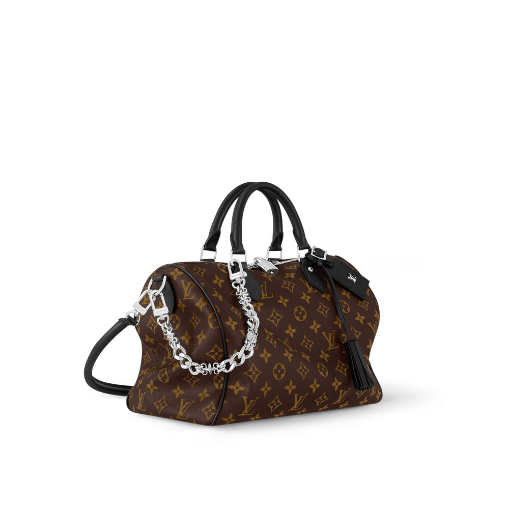 Louis Vuitton Speedy Soft 30 Dark Monogram Canvas M12243: Image 2