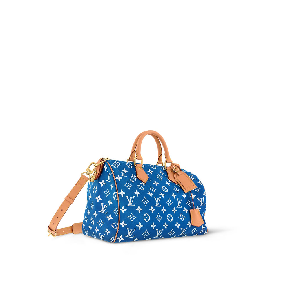 Louis Vuitton Speedy P9 Bandouliere 40 in Blue M24418: Image 2