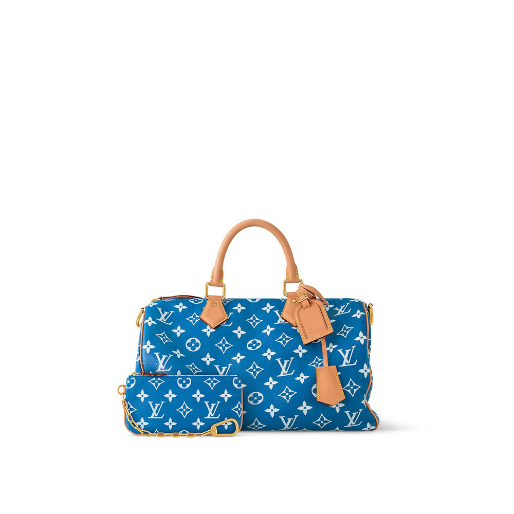 Louis Vuitton Speedy P9 Bandouliere 40 in Blue M24418: Image 3