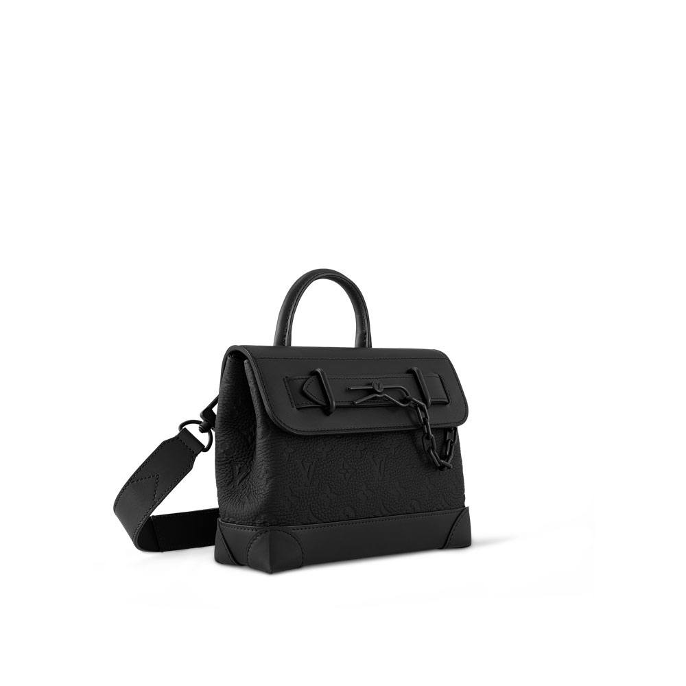 Louis Vuitton Steamer PM Bag in Taurillon Monogram Black M24436: Image 2